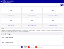 Tablet Screenshot of outdoorfurnitures.co.in